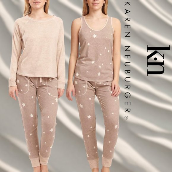 Karen Neuburger Other - Karen Neuburger | Live Love Lounge 3-Piece Lounge Set | Taupe Stars | NWOT